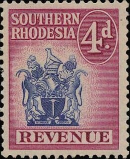 Stamp, Coat of arms, Southern Rhodesia,  , Coats of Arms