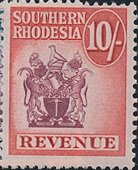 Stamp, Coat of arms, Southern Rhodesia,  , Coats of Arms