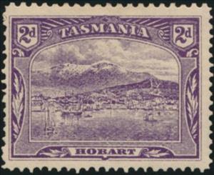 Stamp, View of Hobart, Tasmania,  , Landscapes, Ports