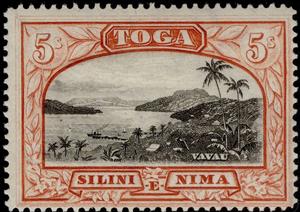 Stamp, View of Vavau, Tonga,  