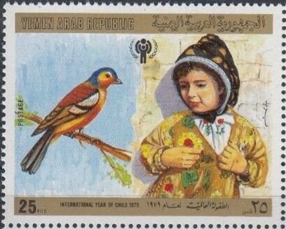 Child and bird
