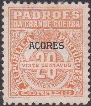 Stamp, Portuguese Army in Flanders, Azores,  