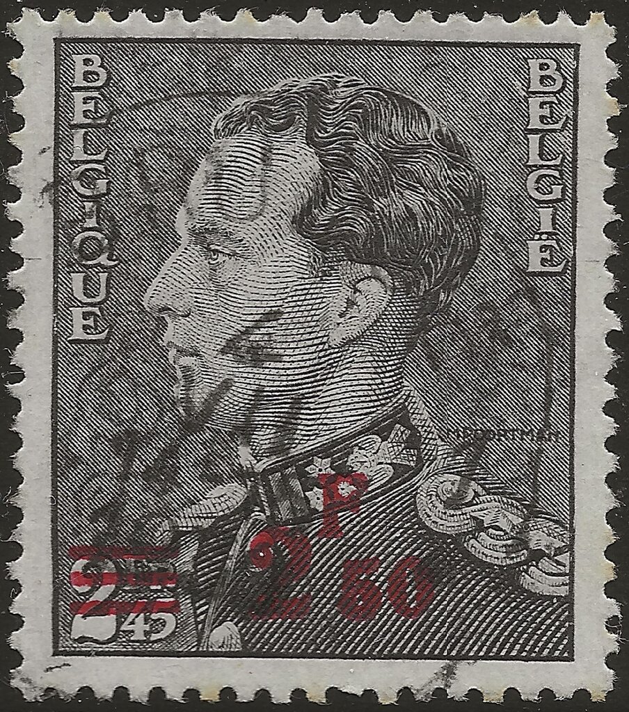 King Leopold III overprint