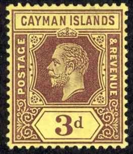 Stamp, Issues of 1913, Cayman Islands,  , Crowns and Coronets, Famous People, Heads of State, Kings, Men, Royalty