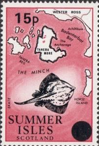 Stamp, 15p on 1/- Definitive, Cinderellas,  , Animals (Fauna), Fishes, Maps, Sea Life