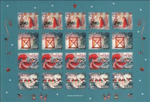 Mini Sheet, Christmas Seals 2012, Cinderellas,  , Christmas