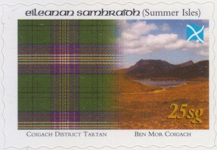 Coigach District Tartan and Ben Mor Coigach