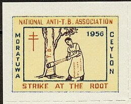Moratuwa Anti-TB Association 1956: Chopping a tree (English)