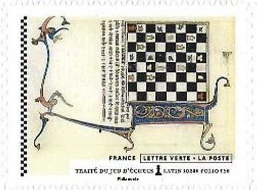 Stamp, The Game of Chess, France,  , Chess
