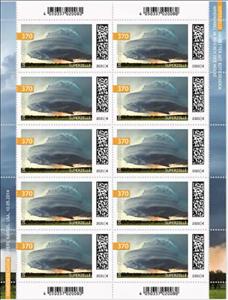 Mini Sheet, Super Cell Thunderstorm, Germany, Federal Republic,  , Clouds, Weather