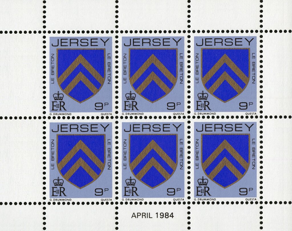 Arms of the "Le Breton" Family (booklet-pane)