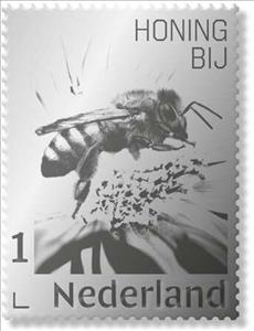 Stamp, Honey bee, Netherlands- Personalized stamps,  , Animals (Fauna), Bees, Insects