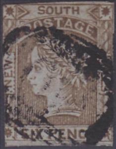 Stamp, Queen Victoria with four-pointed stars in the corners, New South Wales,  , Crowns and Coronets, Famous People, Heads of State, Queens, Royalty, Women