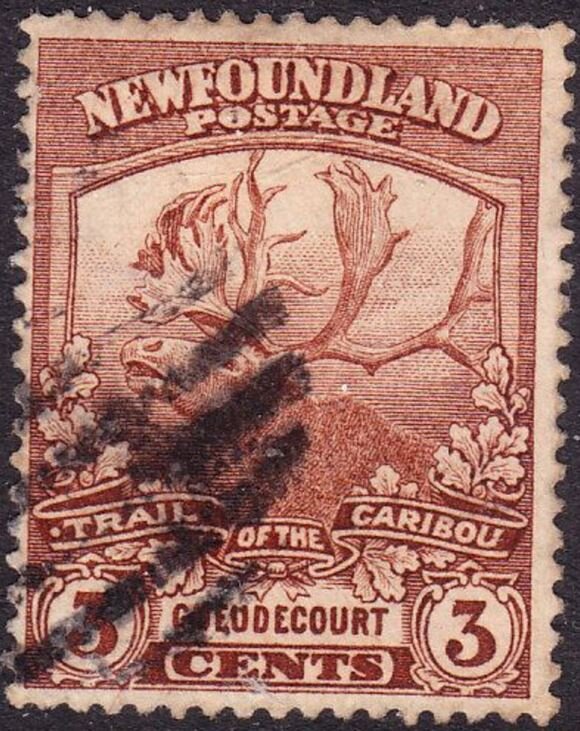 Caribou head insc. “TRAIL OF THE CARIBOU GUEUDECOURT”