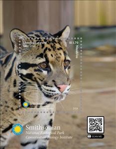 Souvenir Sheet, Clouded Leopard (Neofelis nebulosa), Niuafo'ou,  , Animals (Fauna), Leopards, Mammals, Wild Cats