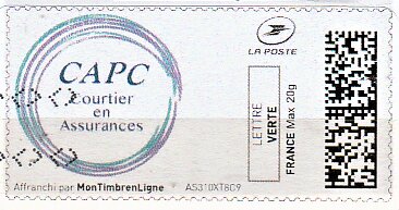 Stamp, CAPC Courtier en Assurances, Personalized and Private Mail Stamps,  , Insurances