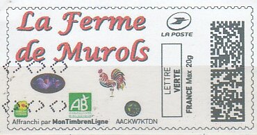 Stamp, Farm. Ferme de Murols, Personalized and Private Mail Stamps,  , Agriculture