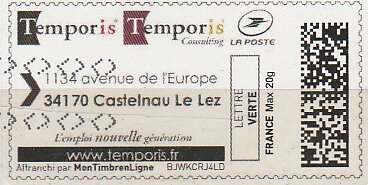 Stamp, Temporis, Personalized and Private Mail Stamps,  , Employment agencies