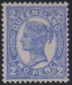 Stamp, Queen Victoria, Queensland,  , Crowns and Coronets, Famous People, Heads of State, Queens, Royalty, Women
