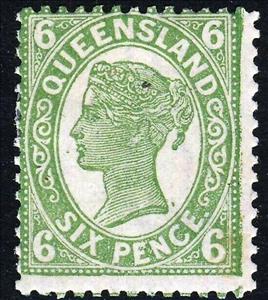 Stamp, Queen Victoria, Queensland,  , Crowns and Coronets, Famous People, Heads of State, Queens, Royalty, Women