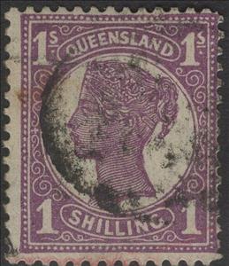 Stamp, Queen Victoria, Queensland,  , Crowns and Coronets, Famous People, Heads of State, Queens, Royalty, Women