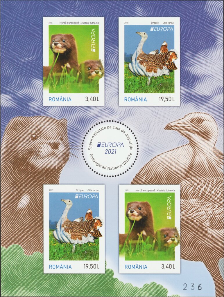 Europa (C.E.P.T.) 2021 - Endangered Species (Block Format 3)