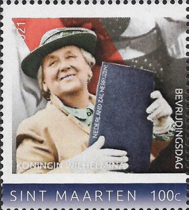 Queen Wilhelmina, 1945