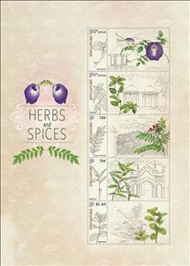 Mini Sheet, Herbs and Spices, Singapore,  , Herbs and Spices, Plants (Flora)