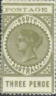 Queen Victoria (POSTAGE in thin characters)
