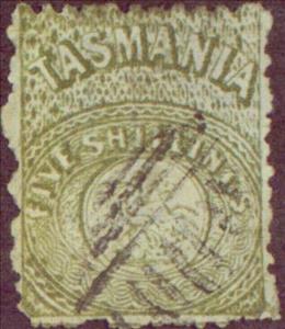 Stamp, St George struggles with Dragon, Tasmania,  , Freedom Fighters, Horses, Saints