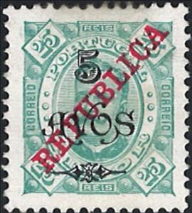 Stamp, KIing Carlos I, overprinted REPUBLICA, Timor,  , Heads of State, Kings, Royalty