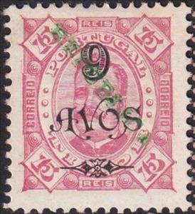 Stamp, King Carlos I, overprinted REPUBLICA, Timor,  , Heads of State, Kings, Royalty