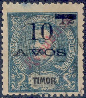 King Carlos I, overprinted REPUBLICA