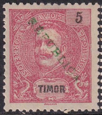 King Carlos I, overprinted REPUBLICA