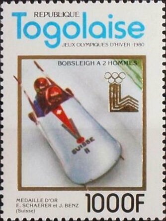 Two-man bobsleigh: E. Schärer and J. Benz