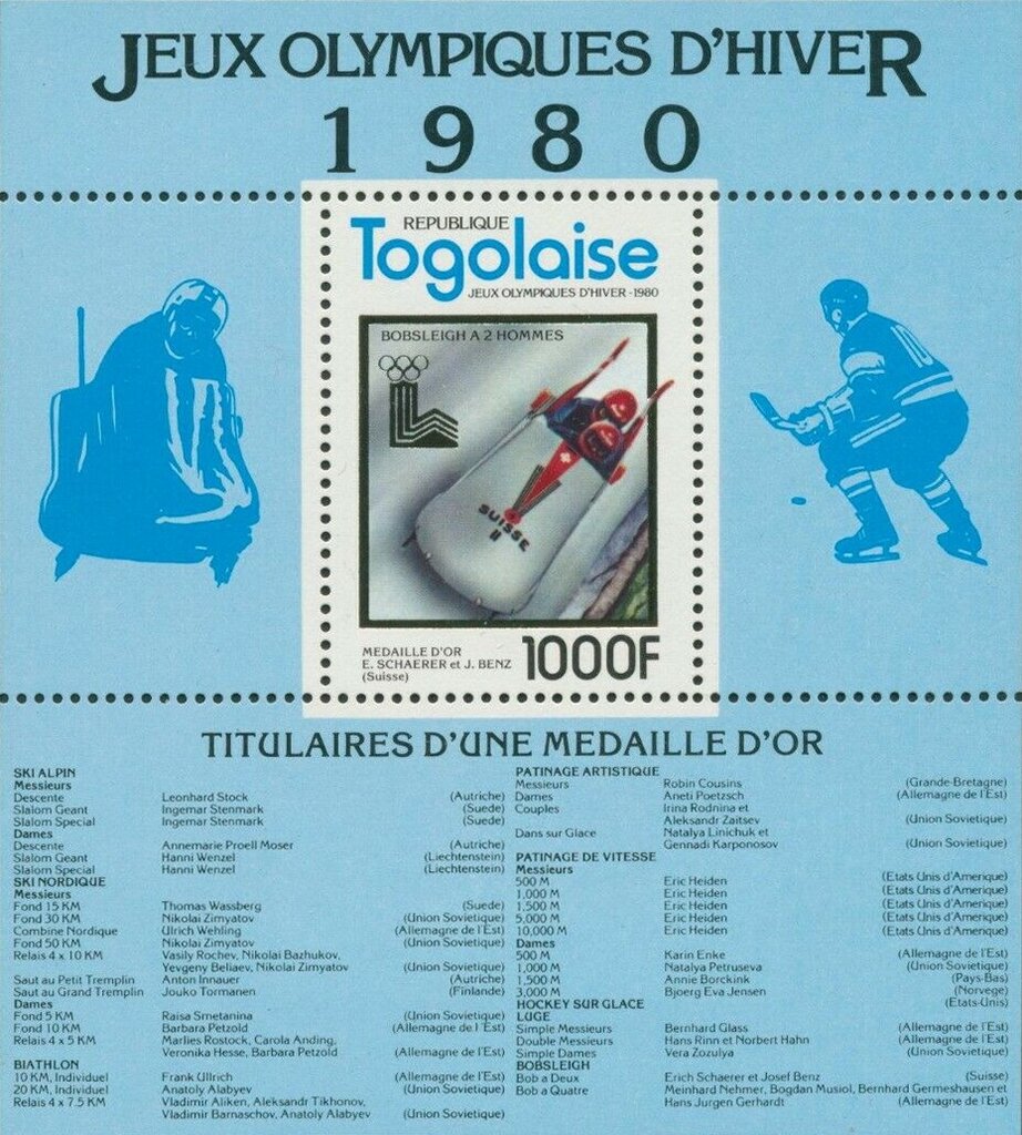 Two-man bobsleigh: E. Schärer and J. Benz