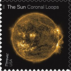 Stamp, Coronal Loops, United States of America,  , Astronomy, Sun