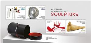 Souvenir Sheet, Contemporary Sculpture, Australia,  , Sculptures