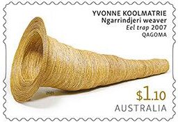 Stamp, Eel Trap, by Yvonne Koolmatrie, Australia,  , Sculptures