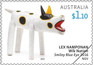 Stamp, Smiley Blue Eye, by Lex Namponan, Australia,  , Sculptures