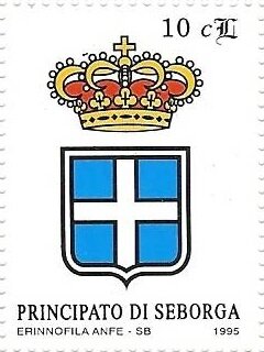 Stamp, Coat of arms of the Principality, Cinderellas,  , Coats of Arms, Crowns and Coronets