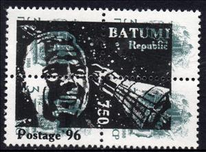 Se-tenant, Cosmonaut at left side of spacecraft, Cinderellas,  , Outer Space, Space Traveling