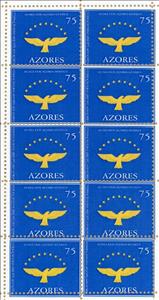 Mini Sheet, Flag, Cinderellas,  , Birds, Flags, Heraldic Animals