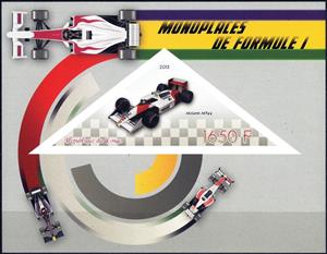 Souvenir Sheet, Formula 1, Cinderellas,  , Formula One