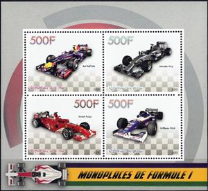Mini Sheet, Formula 1, Cinderellas,  , Formula One