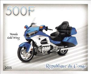 Stamp, Honda Gold Wing, Cinderellas,  , Motorcycles