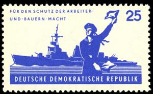 Stamp, Signalman, coastal defense ship of the Navy, Germany, Democratic Republic,  
