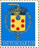 Stamp, Medici Coat of Arms, Cinderellas,  , Coats of Arms, Crowns and Coronets