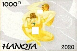 Stamp, Mongol kamasutra, Cinderellas,  , Eroticism, Men, Nudes, People, Women