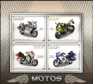 Mini Sheet, Motos, Cinderellas,  , Motorcycles